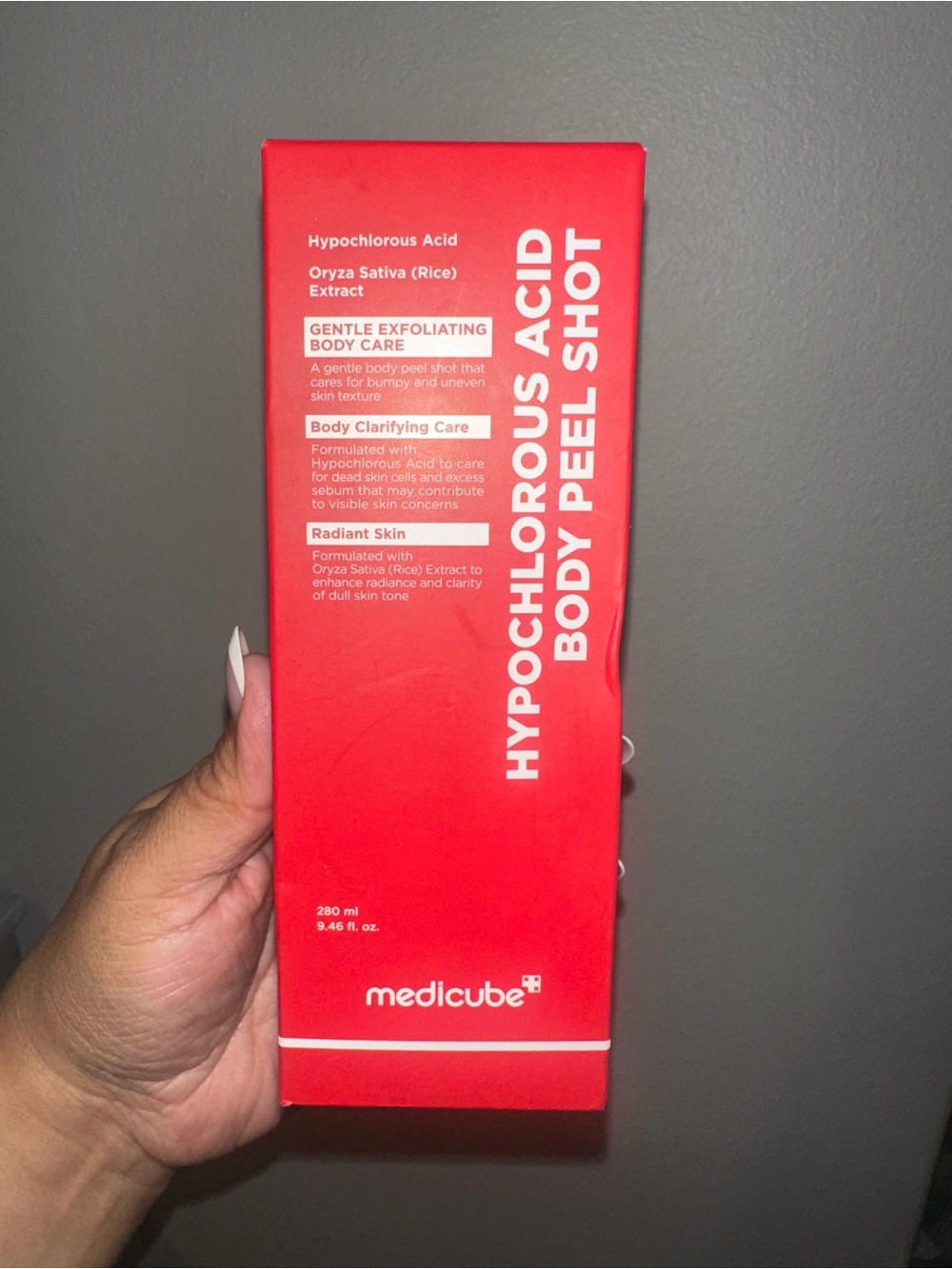 Medicube Hypochlorous Acid Body Peel Shot — Red Exfoliant